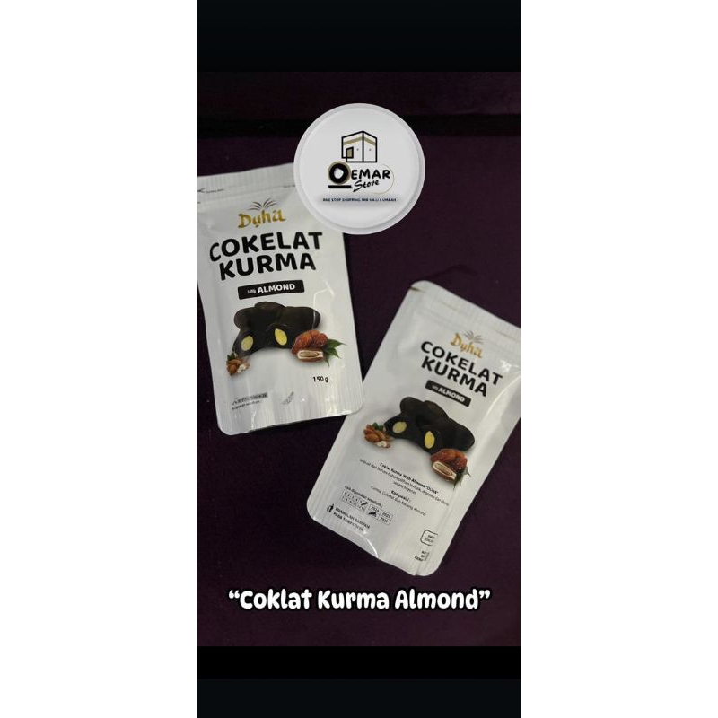 

Cokelat Kurma 150gr Isi Almond Lapis Coklat Chocolate Dates With Almon