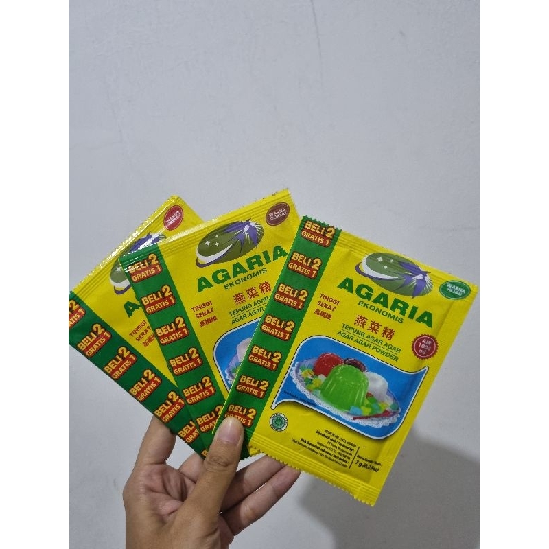 

Agaria bubuk agar-agar warna 7gr beli 2 gratis 1