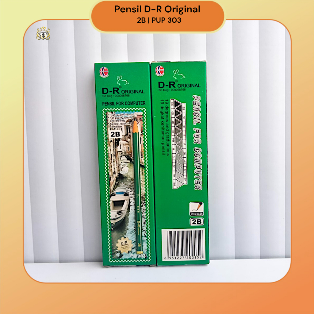 

[ Ecer ] Pensil D-R Original 2B PUP 303 / For Computer / Alat Tulis Ujian Sekolah