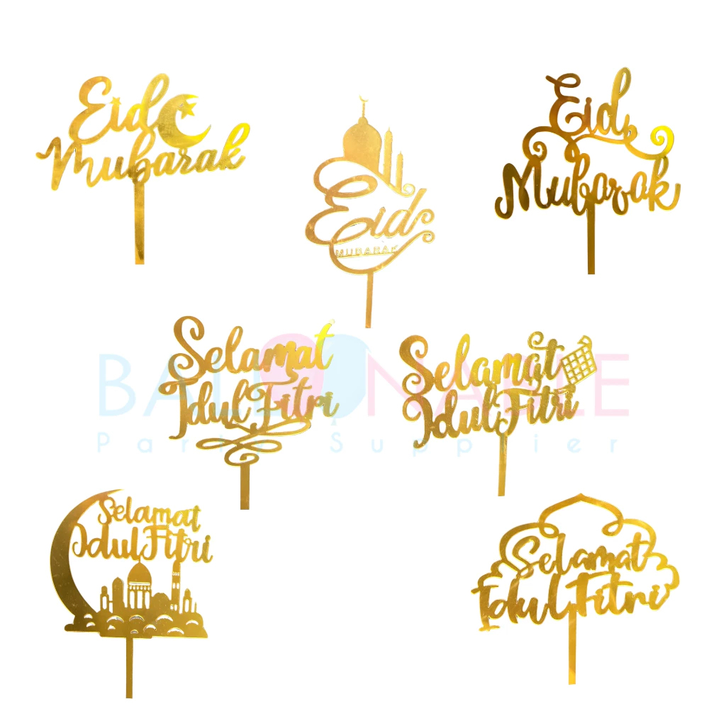 

Cake Topper Akrilik Idul Fitri Eid Mubarak