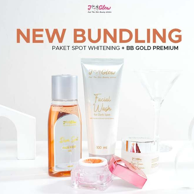 Jglow Paket Flek Spotless BB Cream Glow Premium Set Perawatan Kecantikan Kulit Wajah Normal