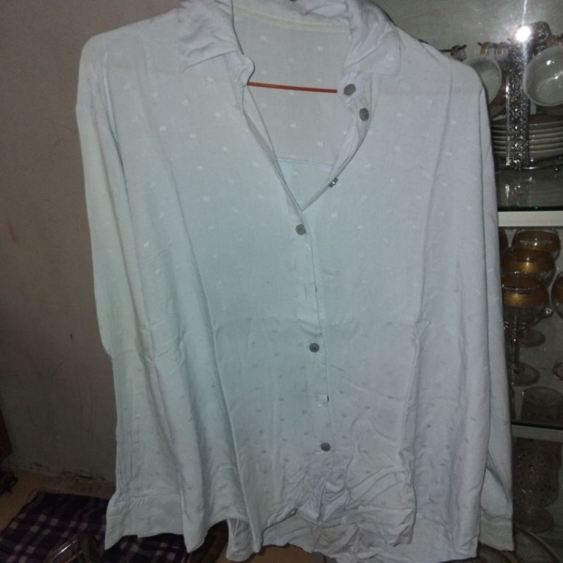 kemeja biru langit/preloved