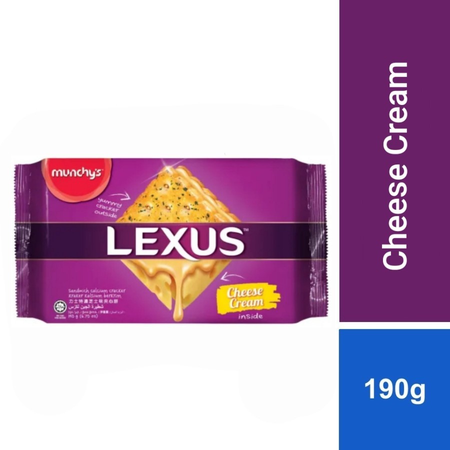 

LEXUS Cheese Cream Sandwich Biskuit Malaysia (190g) munchy's