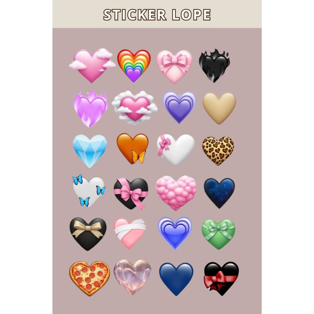 

Sticker Love Custom Non Cutting 10x15cm - Sticker Aesthetic Keren untuk HP, Laptop, Helm, Motor & Barang Kesayangan - Sticker Berkualitas dan Mudah Dipasang