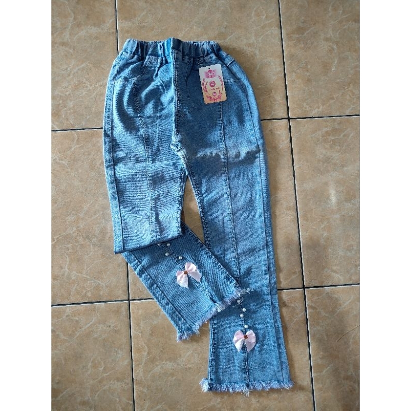 jeans cewek usia 11th/ jeans impor / jeans anak tanggung / jeans murah