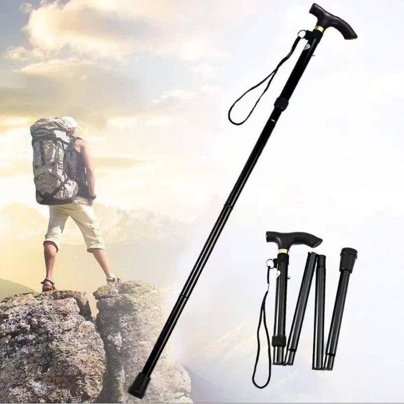 Trekingpole lipat tongkat hiking gunung ultralight / tongkat orangtua