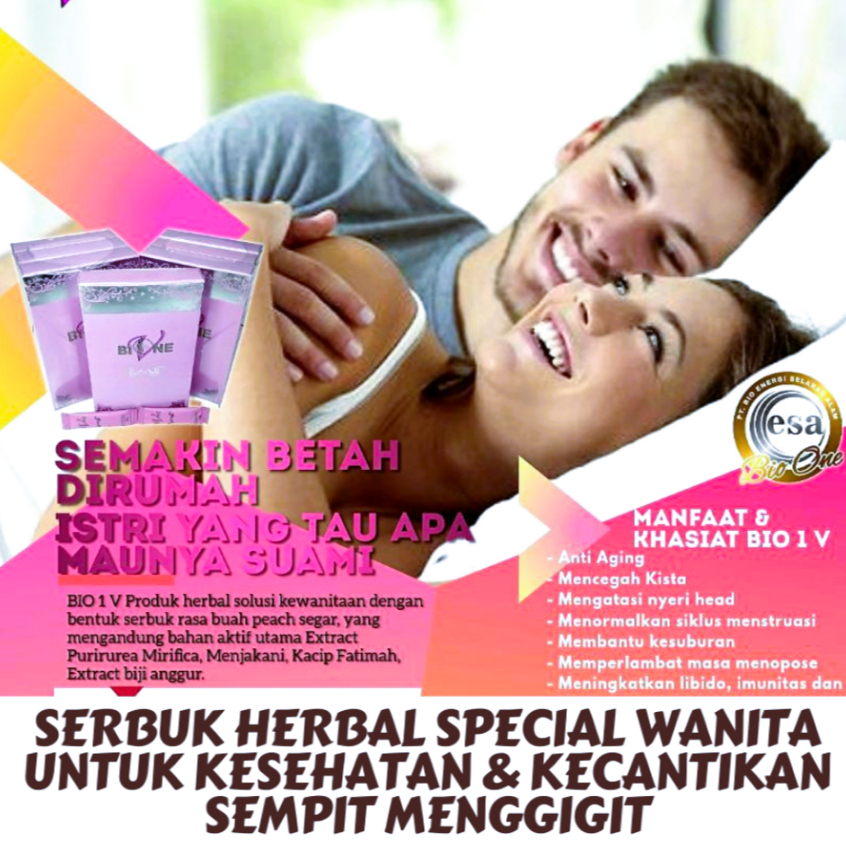 

Original Bione V 1 Pack Isi 15 Sachet || Serbuk Special Wanita Cantik Luar Dalam || Sempit Menggigit