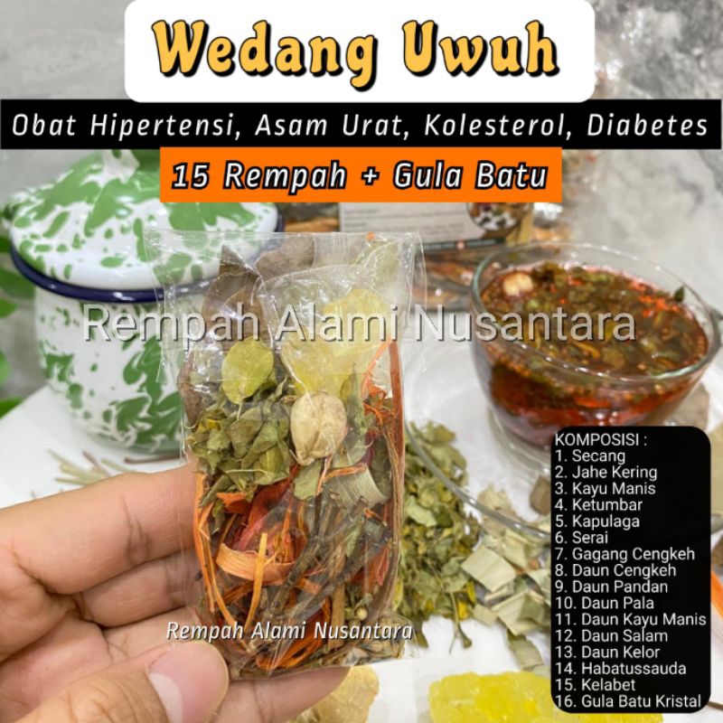 

Wedang Uwuh Extra Daun kelor 15 Rempah obat herbal segala penyakit