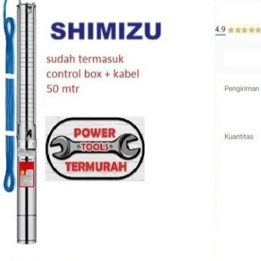 

Pompa Celup 2 HP SHIMIZU SS-428K Submersible 4" Satelit Tanam SS428