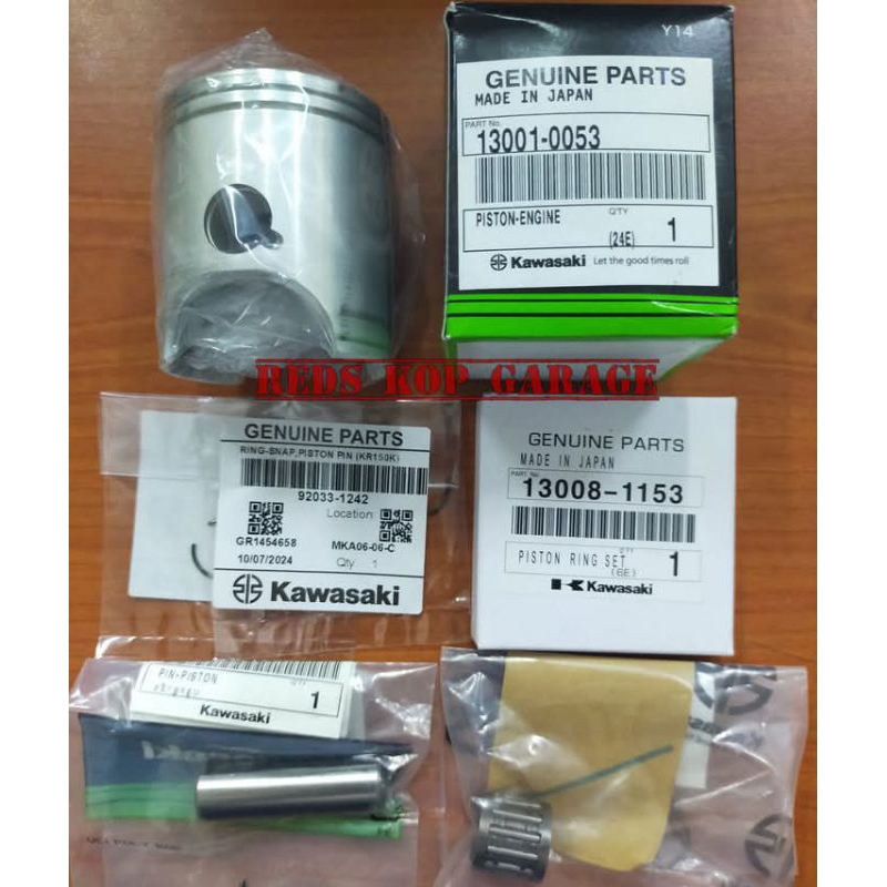 PISTON KIT SET STANDAR NINJA RR ZX150 PIN 16 ORIGINAL KAWASAKI