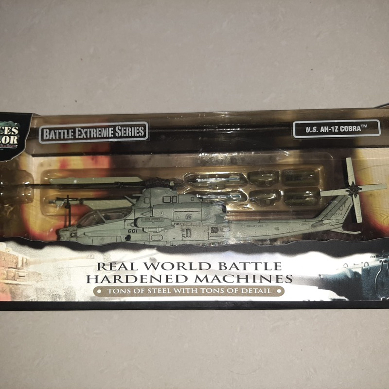 Forces Of Valor attack helicopter diecast model, Bell AH-1Z Viper (bukan Cobra), skala 1/72