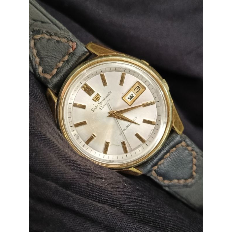 ja0697 Jam tangan Pria SEIKO 5 Sportmatic DELUXE Diashock 25 jewels