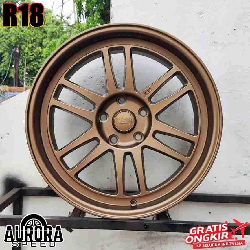 Velg celong ring 18 mobil Innova Zenix Almaz Terios Xpander Pelek HSR Boroko BLY01 R18 Bronze