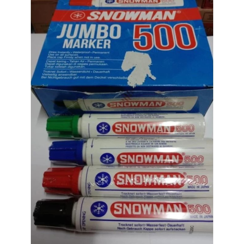 

SPIDOL JUMBO PERMANEN SNOWMAN 500