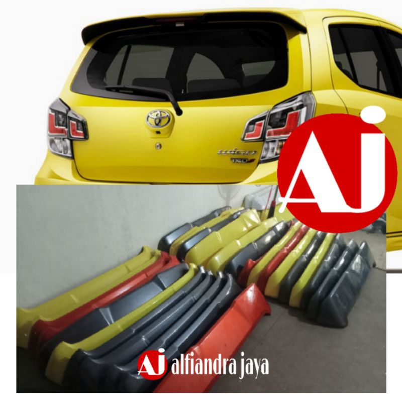 spoiler mobil Toyota Agya Ayla model batman