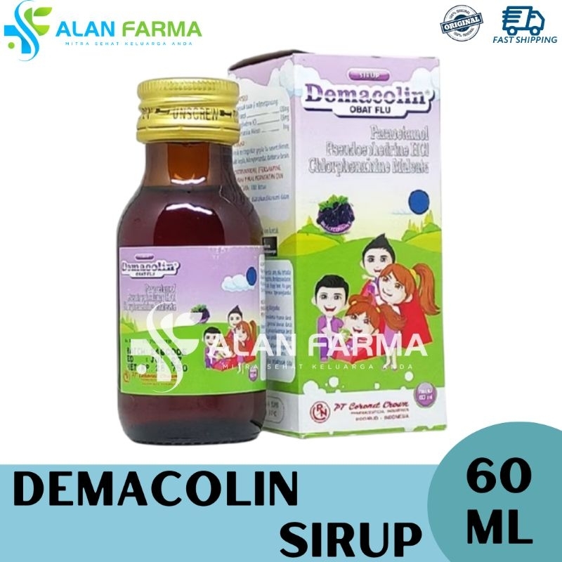 Demacolin Sirup 60 mL | Pilek Anak