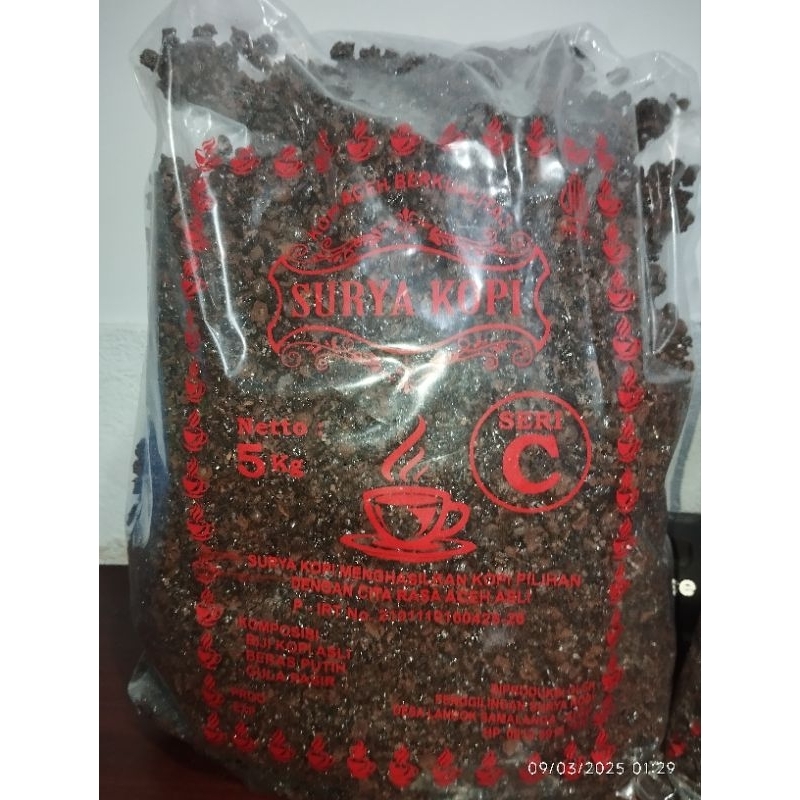 

PROMO!!! 1Kg Kopi Kasar Aceh Merk Surya Seri C