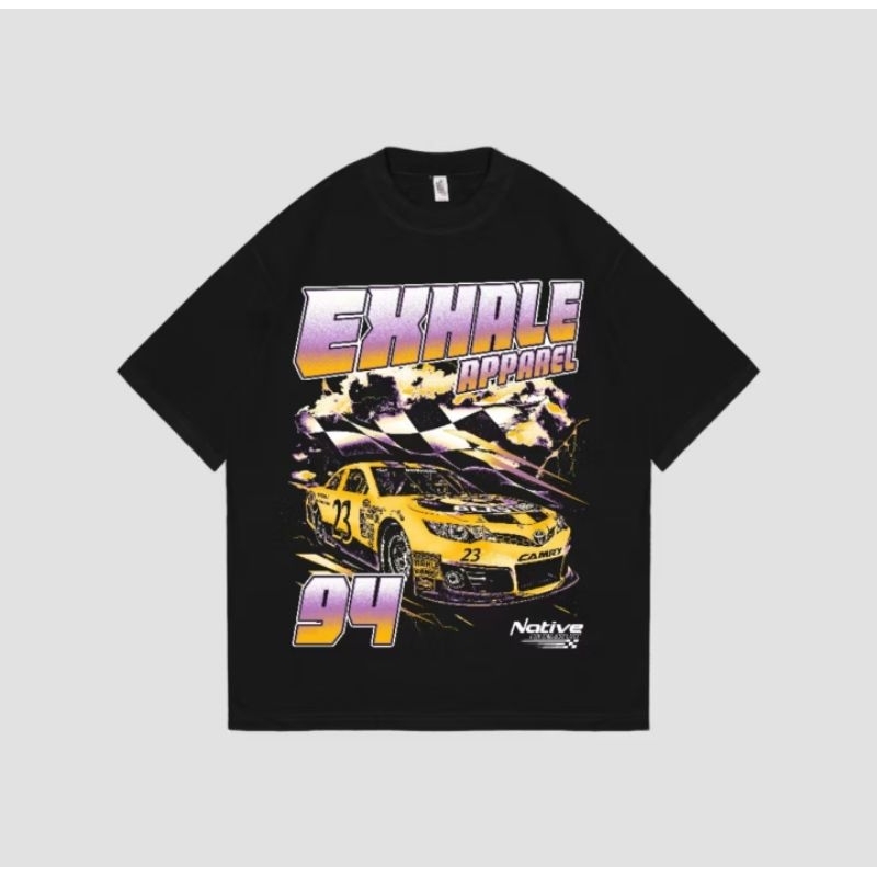 T Shirt Kaos Oversize Nascar Exhale
