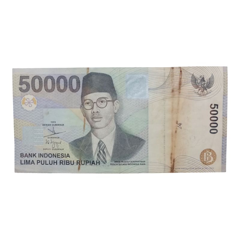 Uang kertas 50000 WR Supratman 1999