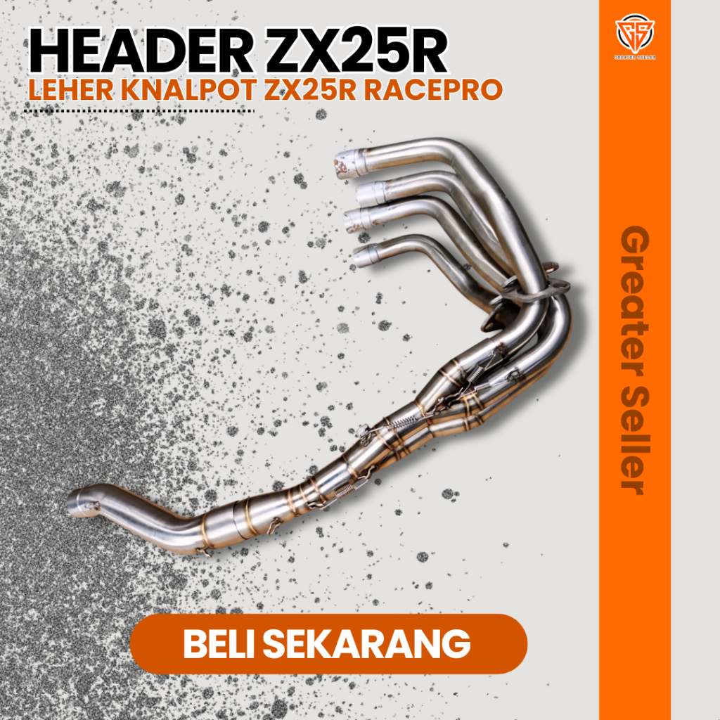 LEHERAN KNALPOT ZX25R HEADER BLUE ZX25R LEHERAN STAINLES ZX25R HEADER KNALPOT ZX25R