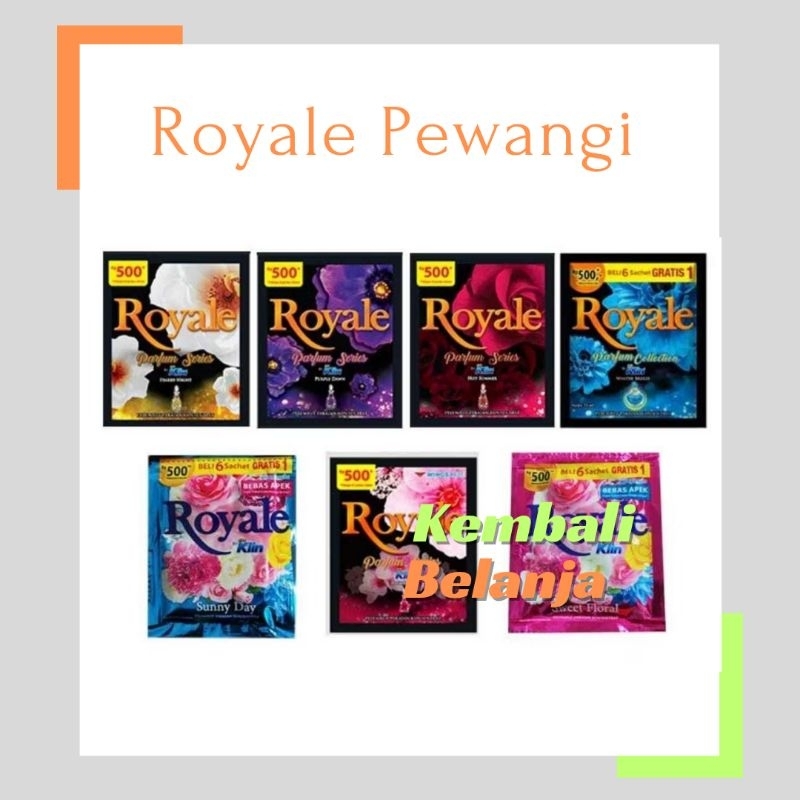 1 Sachet Royale Pewangi Netto 13 Ml/ Royale Pewangi Pakaian/ Royale Soklin/ SoKlin Royale Pewangi
