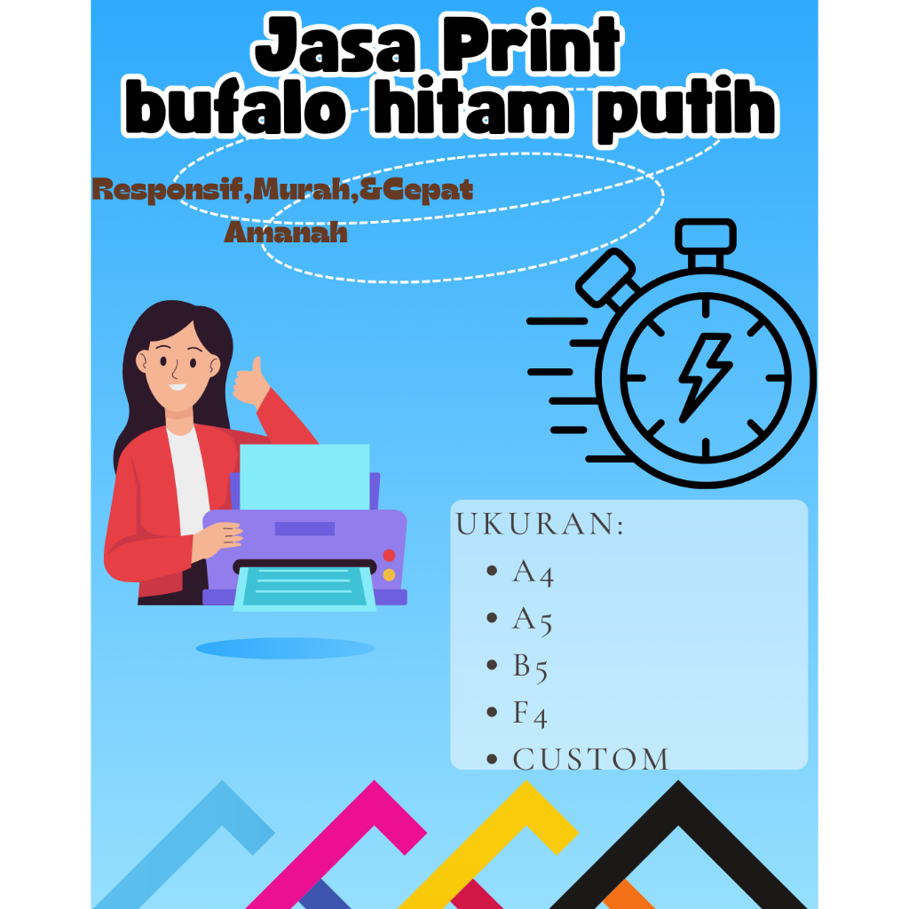 

Jasa print bufalo hitam putih bisa berwarna juga