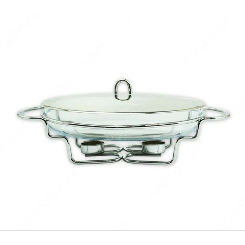 Delicia 3 Ltr Pyrex Penghangat Makanan Oval