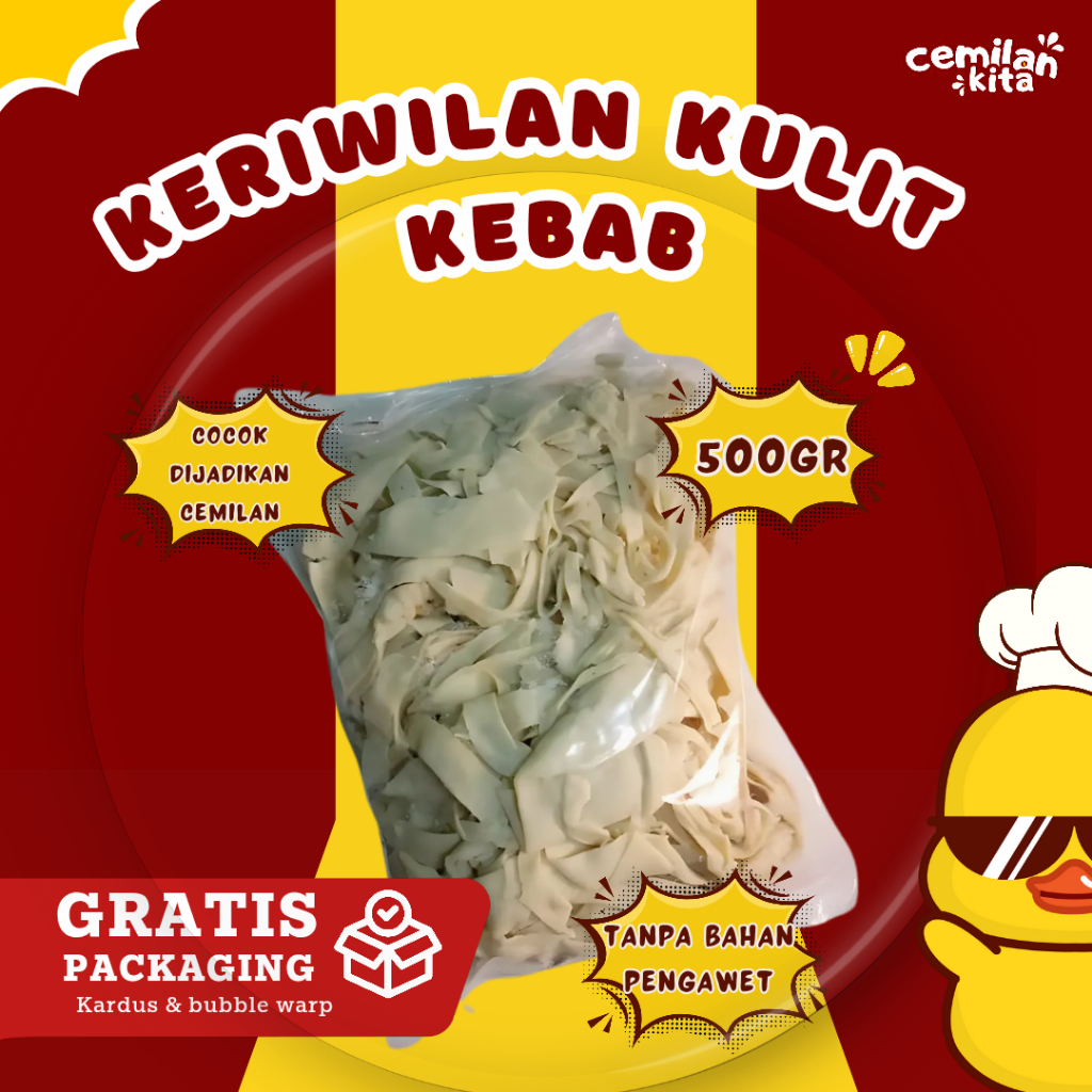 

Keriwilan Kulit Kebab / Tortila || Irisan Kulit Kebab Gurih
