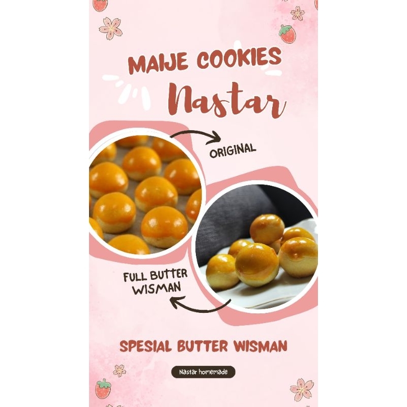 

Maije Cookies Nastar Spesial Full Butter Wisman/wisman