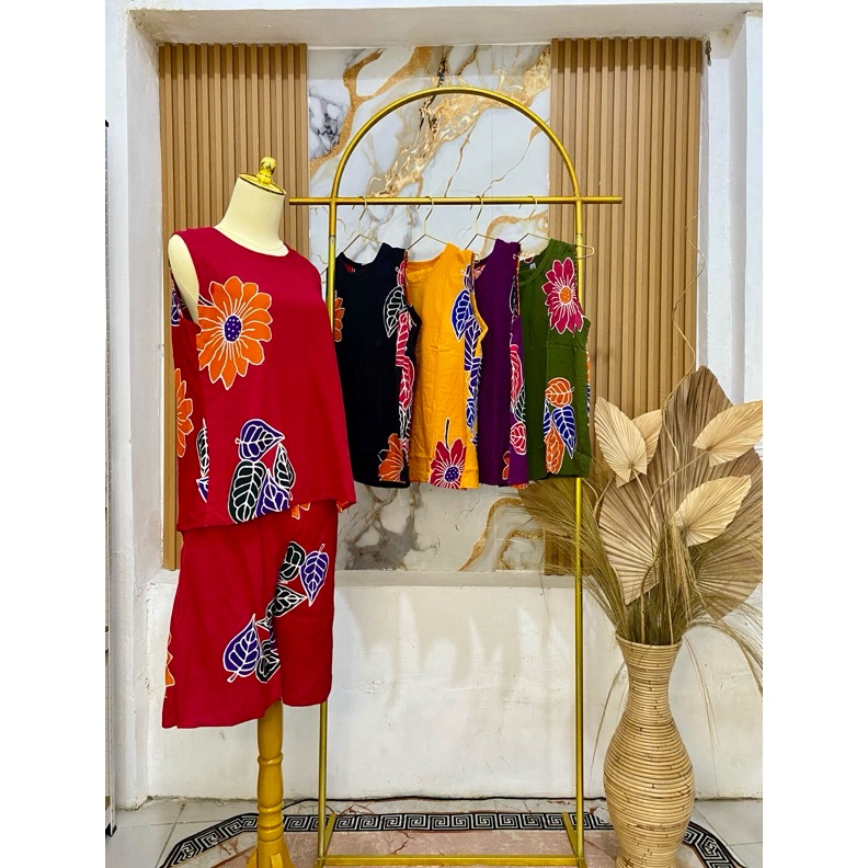 KODE U2N Stelan Batik Hotpen  Motif Sunan  Baju tidur  Baju tidur ABG