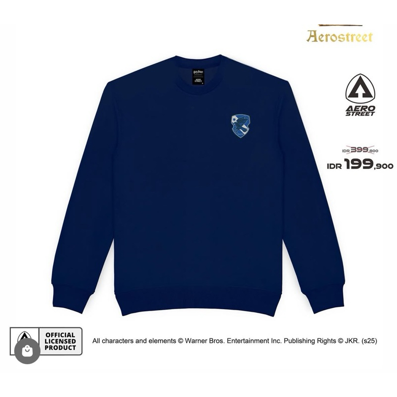 Aerostreet Crewneck Ravenclaw Classic Navy Size M