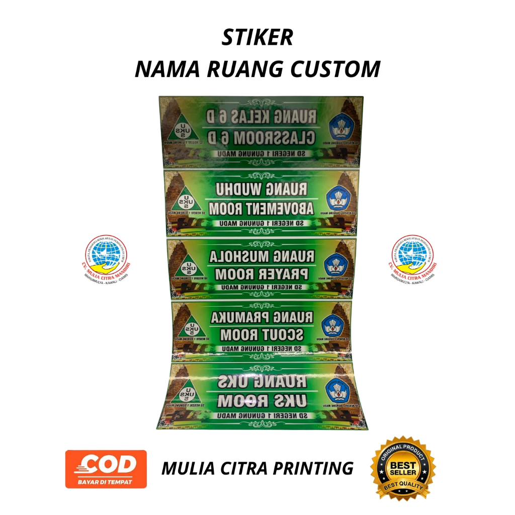 

CETAK STIKER NAMA RUANG CUSTOM GRATIS DESAIN