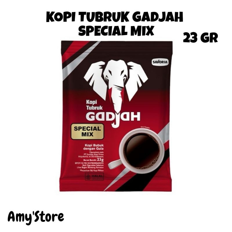 

KOPI GADJAH Mix Kopi tubruk Gadjah Sachet Special mix 23 gram