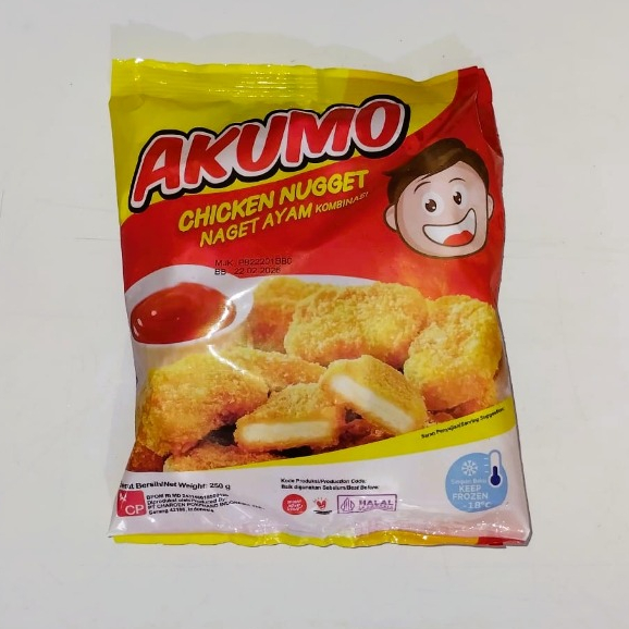 

AKUMO Chicken Nugget 250gr Naget Ayam Kombinasi