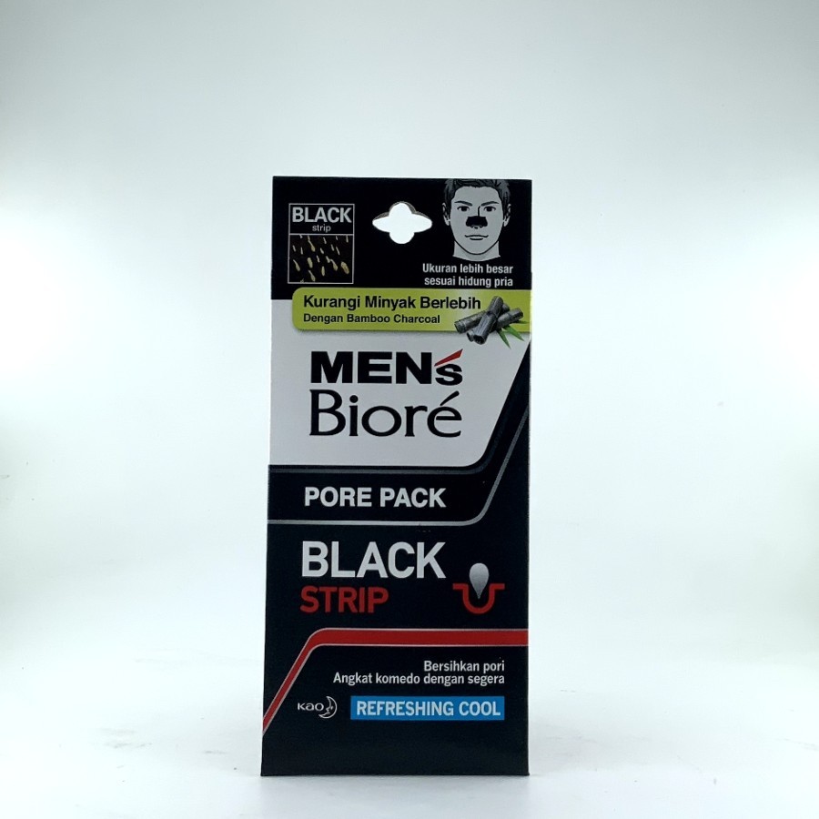 Mens Biore Pore Pack Biore Men untuk Pori-pori Komedo hidung Pria Laki 4 sheet