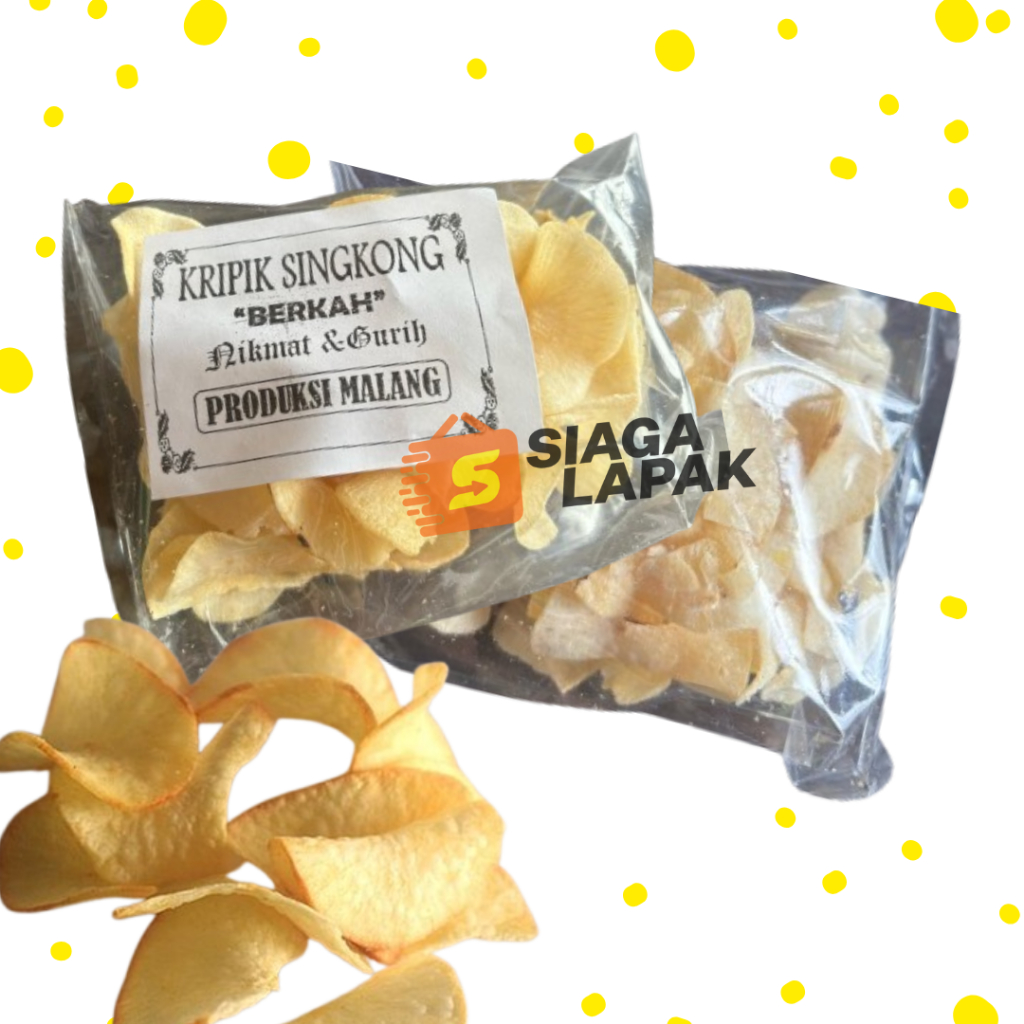 

Keripik Singkong BAWANG Cap Berkah 60gr Kripik Singkong Camilan Gurih