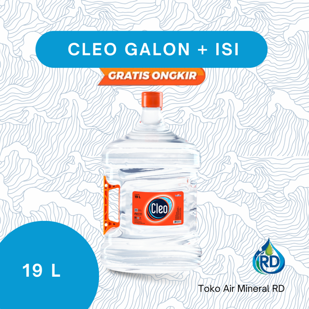 

RD - Galon CLEO - Isi 19 Liter - Air Minum Mineral Galon