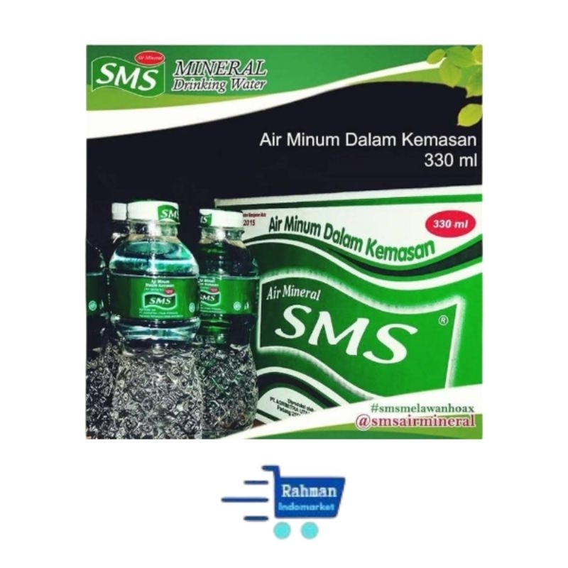 

SMS air mineral kemasan botol 330ml 1 dus isi 24 pcs