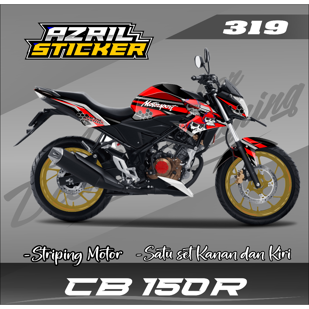 Decal Sticker Full Body Cb150R Facelift 2015-2018 V2 Ful blok - Dekal Cb150R New Az 319