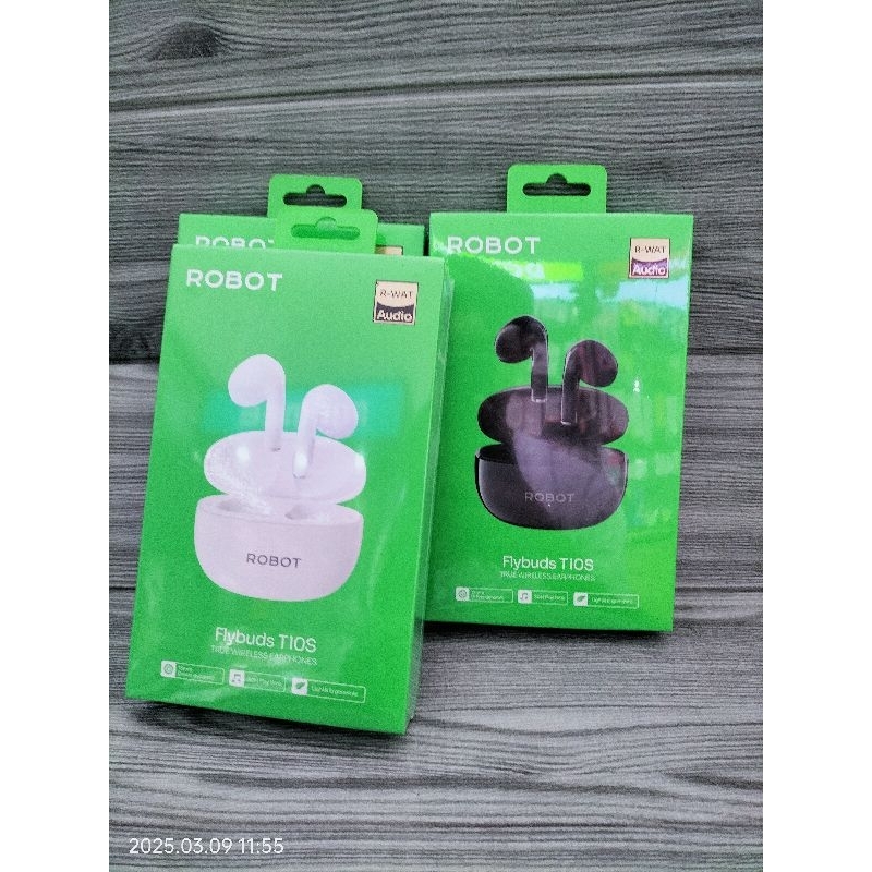 Headset / Earphone Bluetooth Robot Flybuds T10S