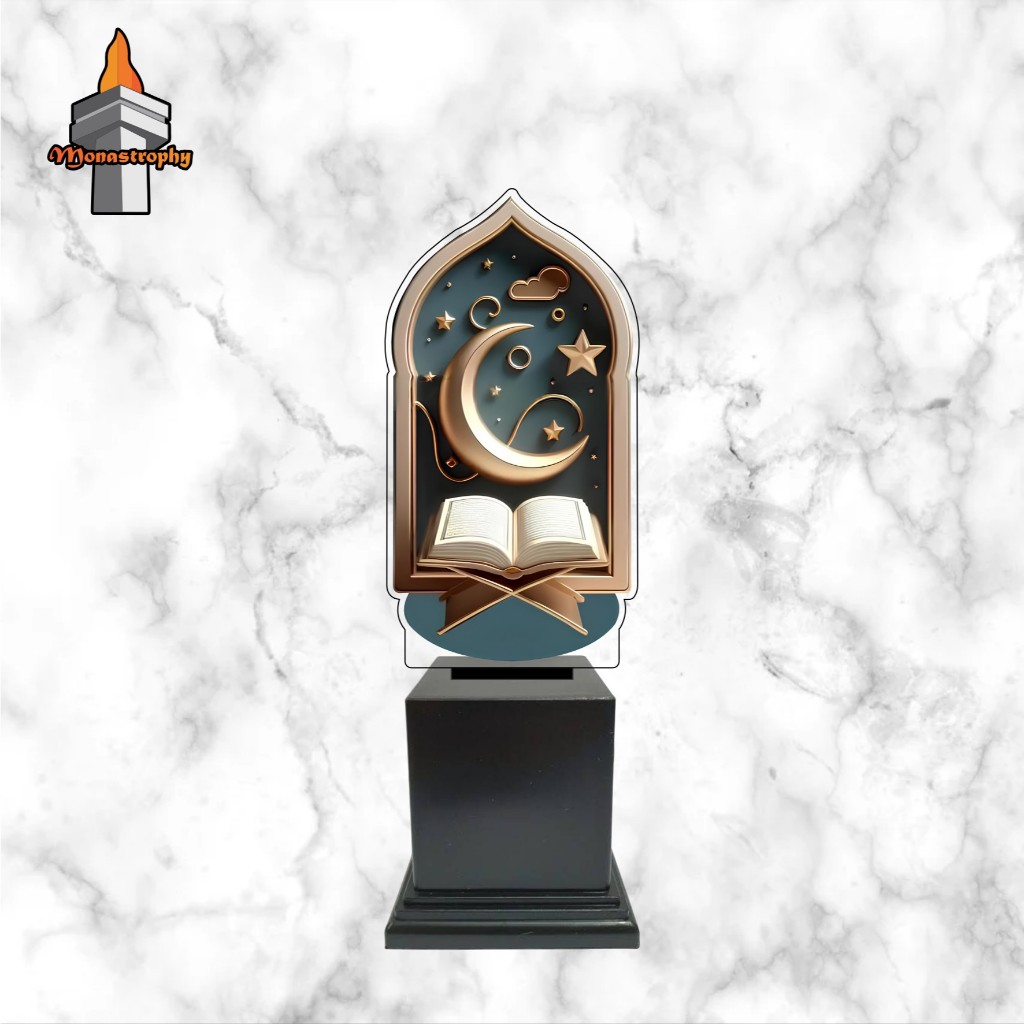 Piala Muslim Piala Islami Akrilik Custom Piala Quran Piala Tahfidz