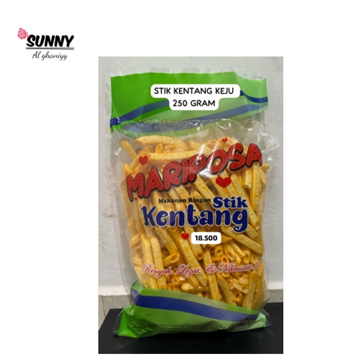 

Stik Kentang Mariposa Keju 250 Gram