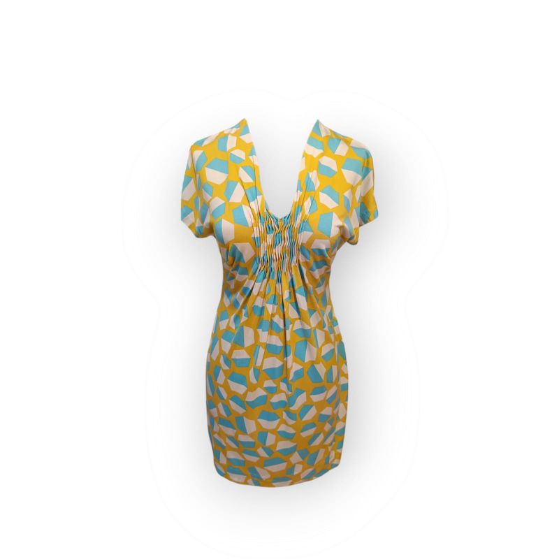Diane Von Furstenberg Mustard Mini Dress