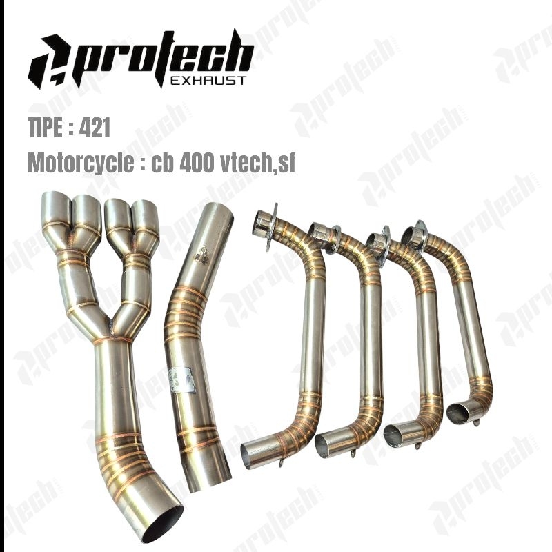 header knalpot Honda  cb 400 vtech super four SF tipe 421