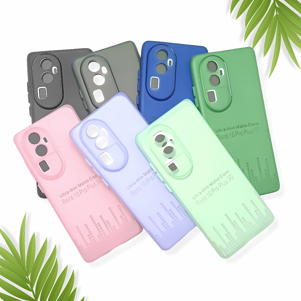Silicone Case Ulta-thin Matte Casing Simple Tipis Ultra Slim 0.3MM Oppo Reno 10 Pro Plus+   -MS-