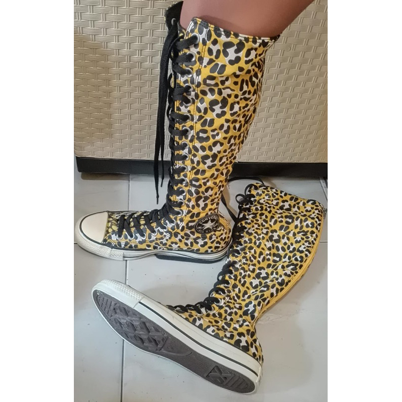 Converse All Star Knee High Leopard