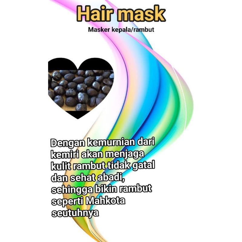 

masker rambut meredakan gatal di kepala dan menumbuhkan rambut