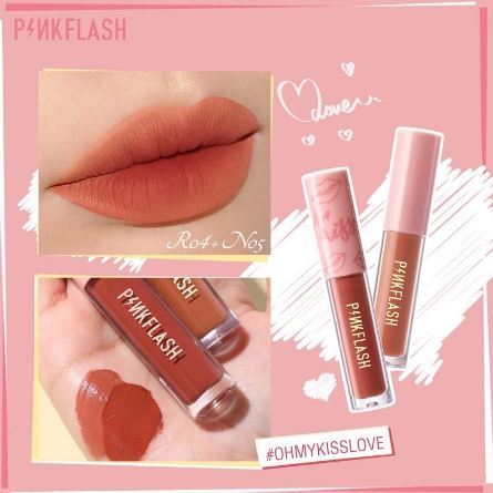 PINKFLASH lipstk Matte Set Ombre Tahan lama