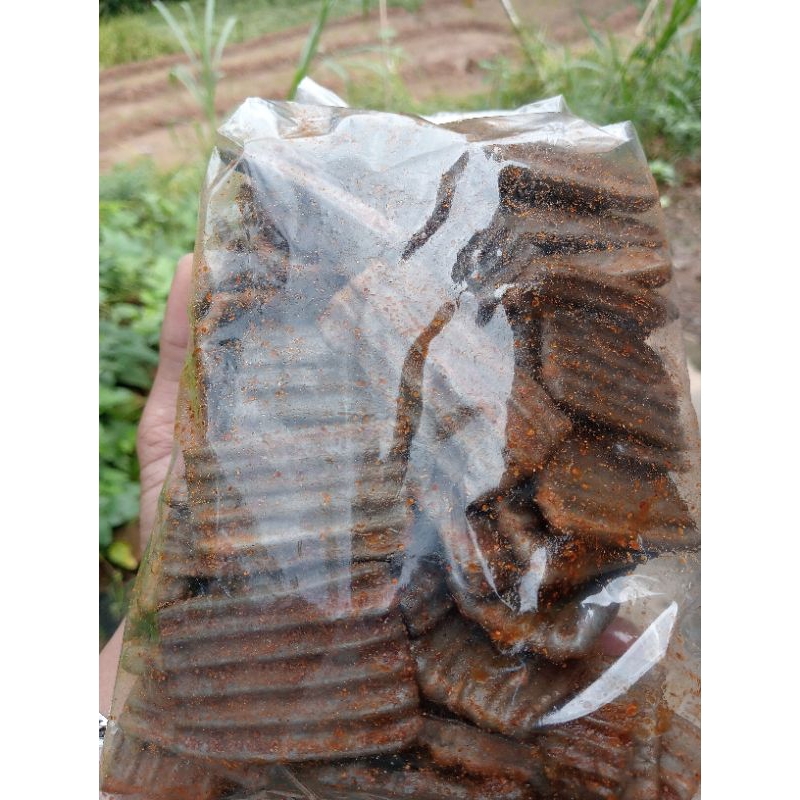 

krupuk Jengkol rada daun jeruk bantet & pedas 1 kg