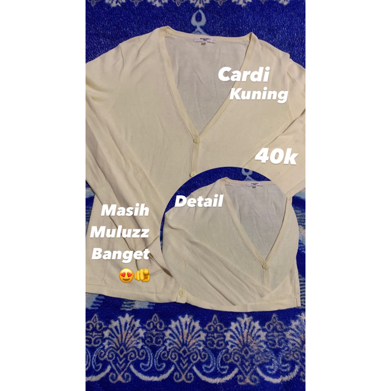 cardigan kuning